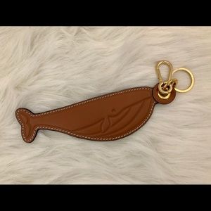 Brand New Loewe Leather Whale Keychain